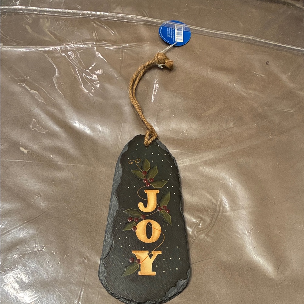 Vintage Crazy Mountain Holiday “Joy” Hand Painted Christmas Ornament - Picture 1 of 4